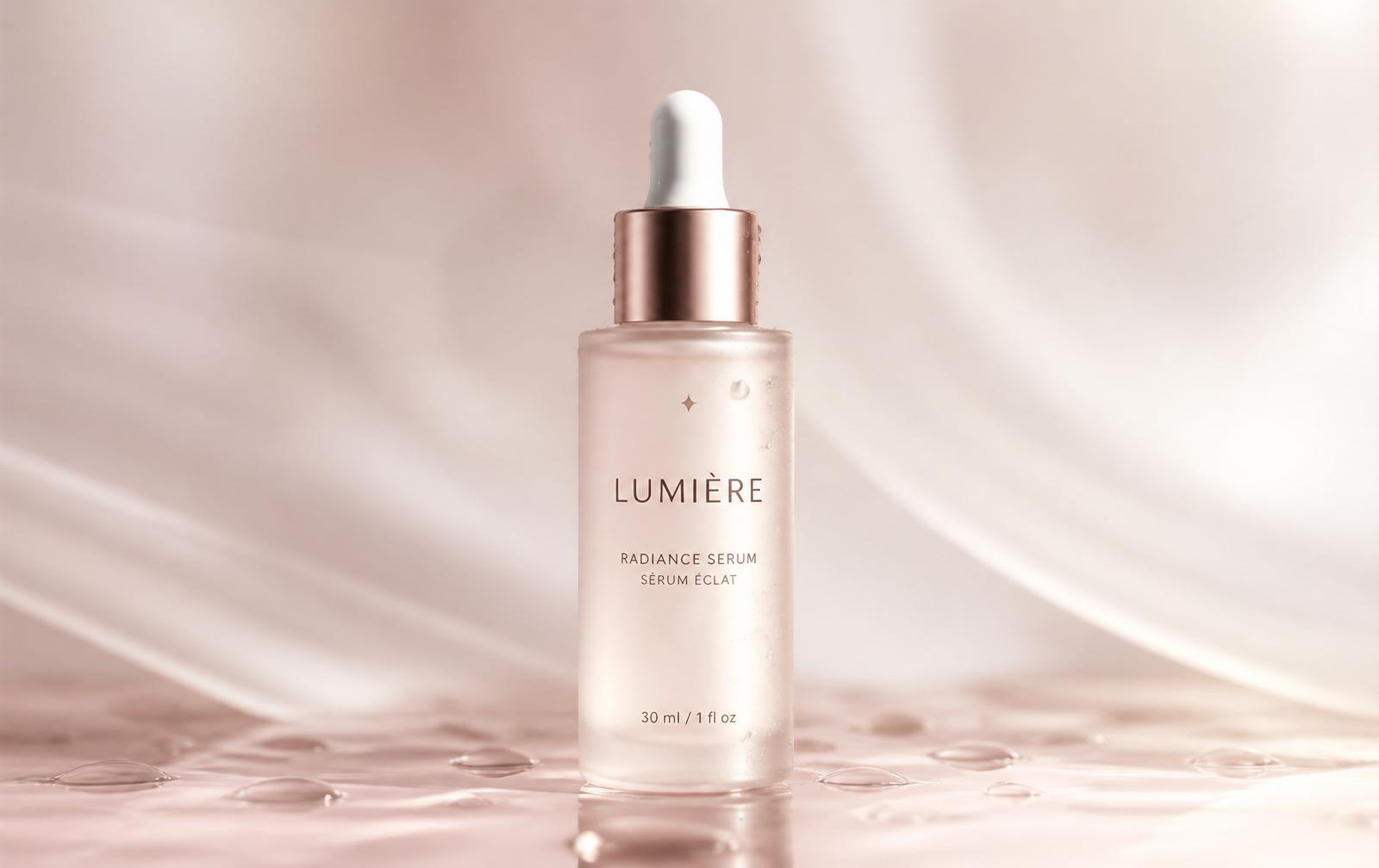 Cosmetic Peptide Serum in Klarglas-Flasche
